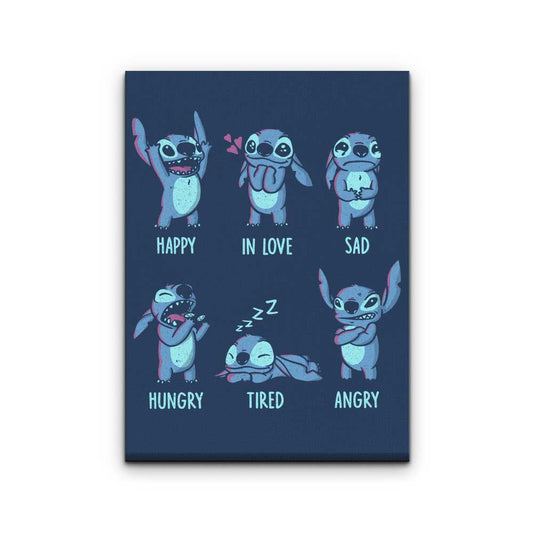 Monster Emotions - Canvas Print