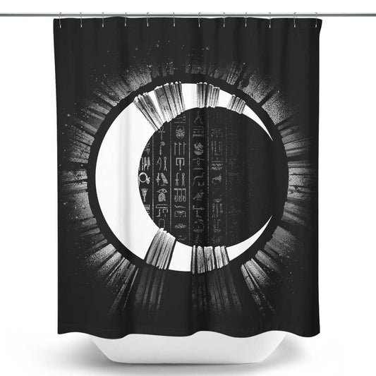 Moon Bust - Shower Curtain