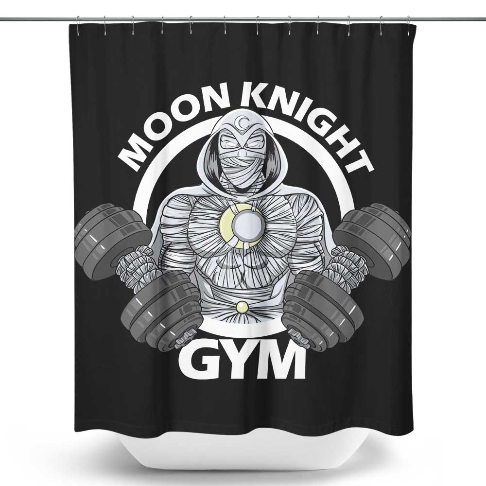 Moon Gym Shower Curtain Once Upon a Tee