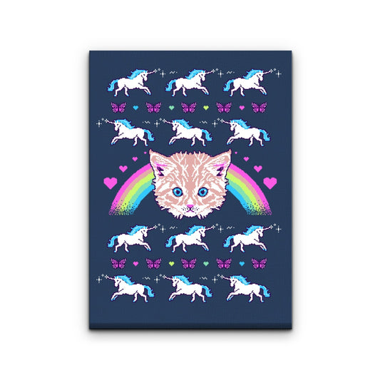 Most Meowgical Sweater - Canvas Print