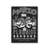 Mushroom Kingdom Plumbing Service - Canvas Print