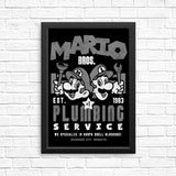 Mushroom Kingdom Plumbing Service - Posters & Prints
