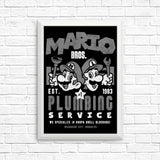 Mushroom Kingdom Plumbing Service - Posters & Prints