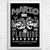 Mushroom Kingdom Plumbing Service - Posters & Prints