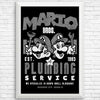 Mushroom Kingdom Plumbing Service - Posters & Prints