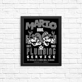 Mushroom Kingdom Plumbing Service - Posters & Prints