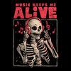 Music Keeps Me Alive - Throw Pillow