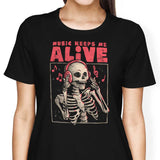 Music Keeps Me Alive - Women's Apparel