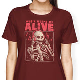 Music Keeps Me Alive - Women's Apparel