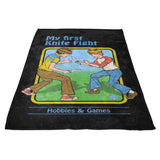 My First Knife Fight - Fleece Blanket