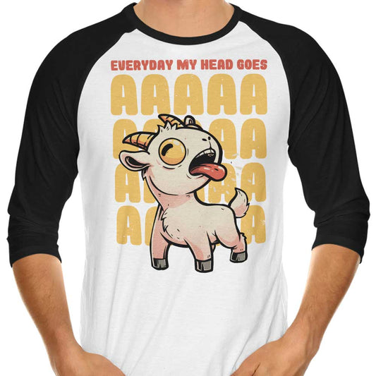 My Head Goes - 3/4 Sleeve Raglan T-Shirt