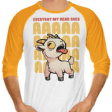 My Head Goes - 3/4 Sleeve Raglan T-Shirt