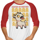 My Head Goes - 3/4 Sleeve Raglan T-Shirt