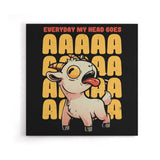 My Head Goes - Canvas Print