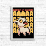 My Head Goes - Posters & Prints