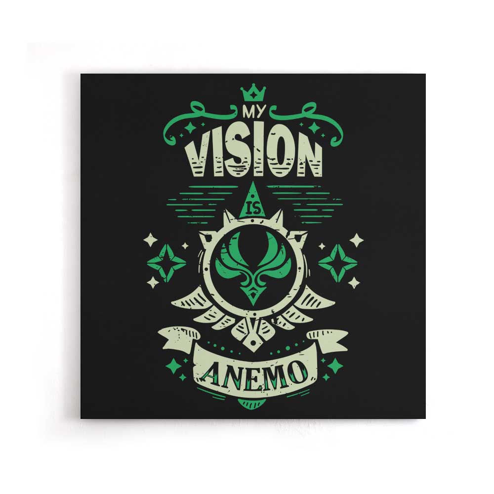 My Vision is Anemo - Canvas Print