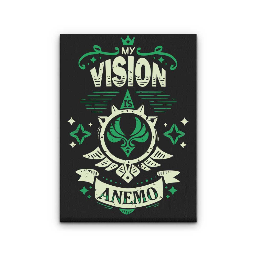 My Vision is Anemo - Canvas Print