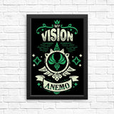 My Vision is Anemo - Posters & Prints