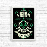My Vision is Anemo - Posters & Prints