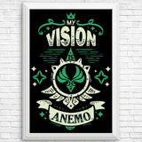 My Vision is Anemo - Posters & Prints