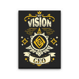 My Vision is Geo - Canvas Print