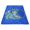 Nasty Lady Liberty - Fleece Blanket