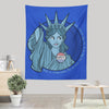 Nasty Lady Liberty - Wall Tapestry