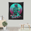 Neon Bounty Hunter - Wall Tapestry