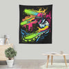 Neon Chainsaw - Wall Tapestry