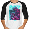 Neon Dragon - 3/4 Sleeve Raglan T-Shirt