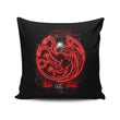 Neon Dragons - Throw Pillow