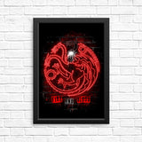 Neon Dragons - Posters & Prints