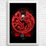 Neon Dragons - Posters & Prints