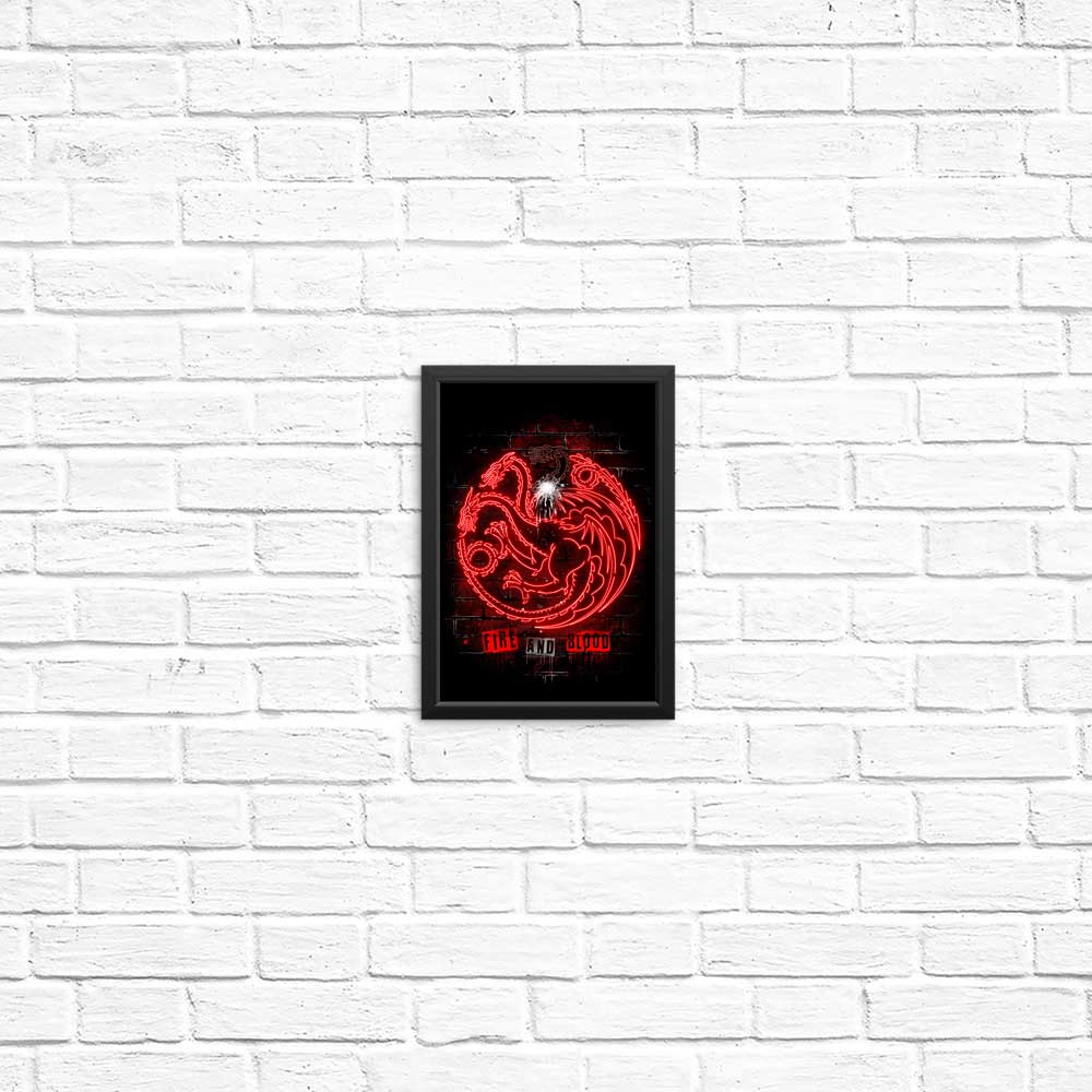 Neon Dragons - Posters & Prints