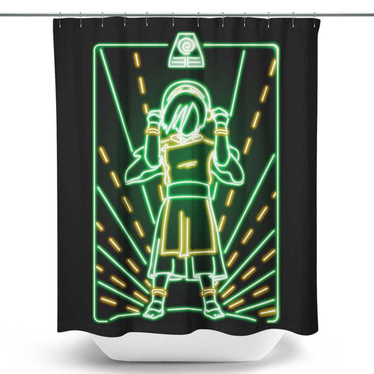 Neon Earth - Shower Curtain