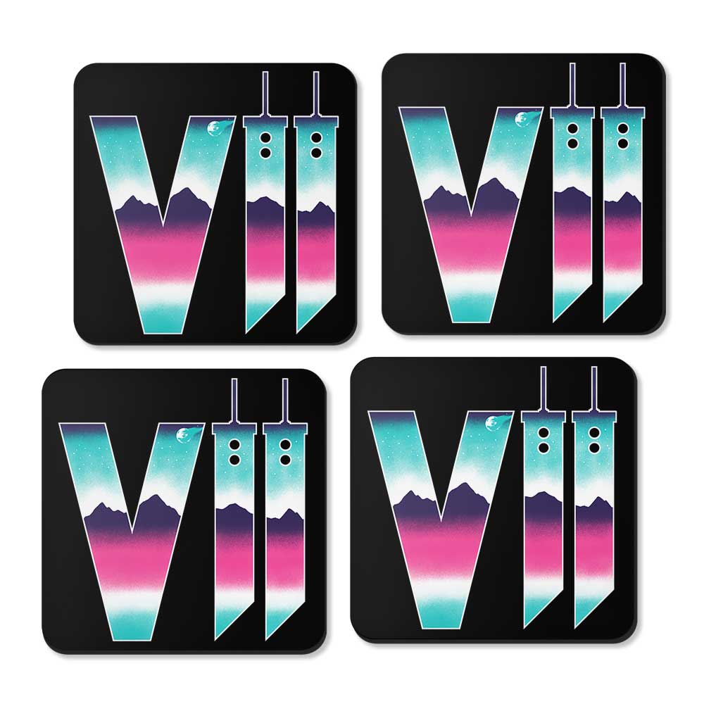 Neon Fantasy VII - Coasters