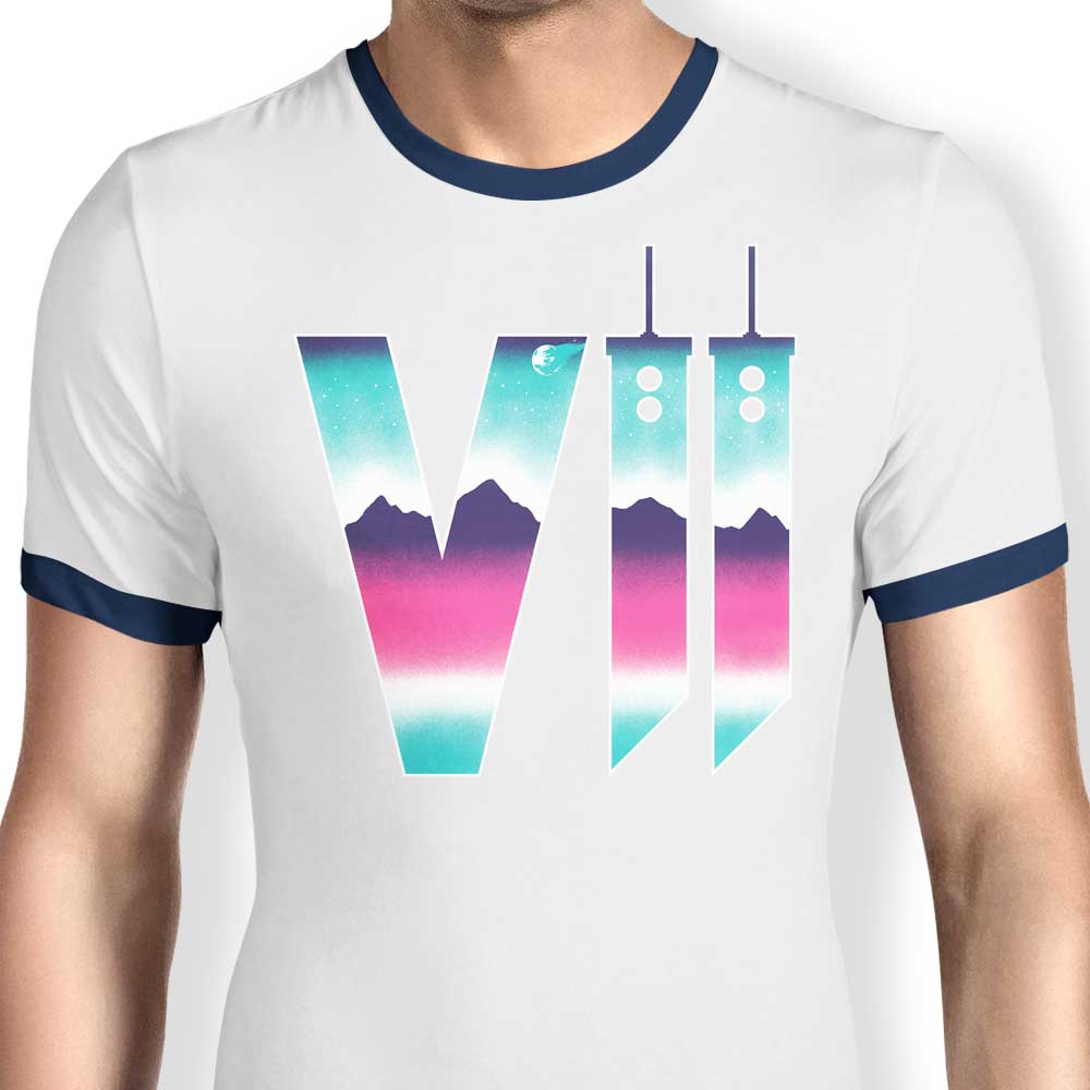 Neon Fantasy VII - Ringer T-Shirt