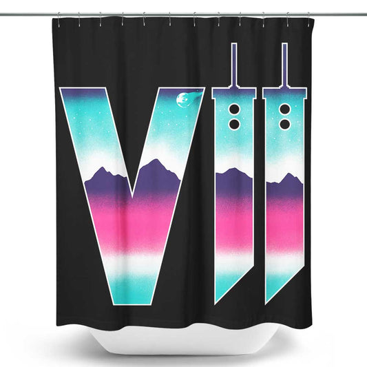 Neon Fantasy VII - Shower Curtain