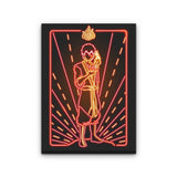 Neon Fire - Canvas Print