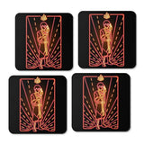 Neon Fire - Coasters