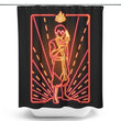 Neon Fire - Shower Curtain