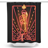 Neon Fire - Shower Curtain