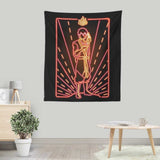 Neon Fire - Wall Tapestry