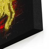 Neon Lion - Canvas Print