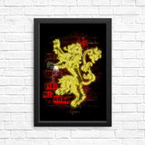Neon Lion - Posters & Prints