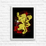 Neon Lion - Posters & Prints