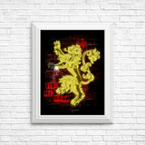Neon Lion - Posters & Prints
