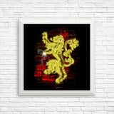Neon Lion - Posters & Prints