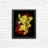 Neon Lion - Posters & Prints