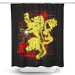 Neon Lion - Shower Curtain